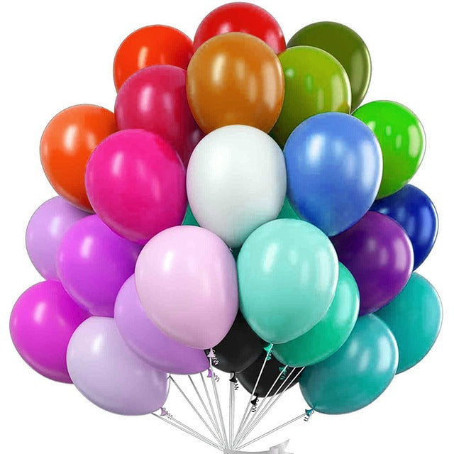 10 x ballon ANNIVERSAIRE 7 ans mix colors