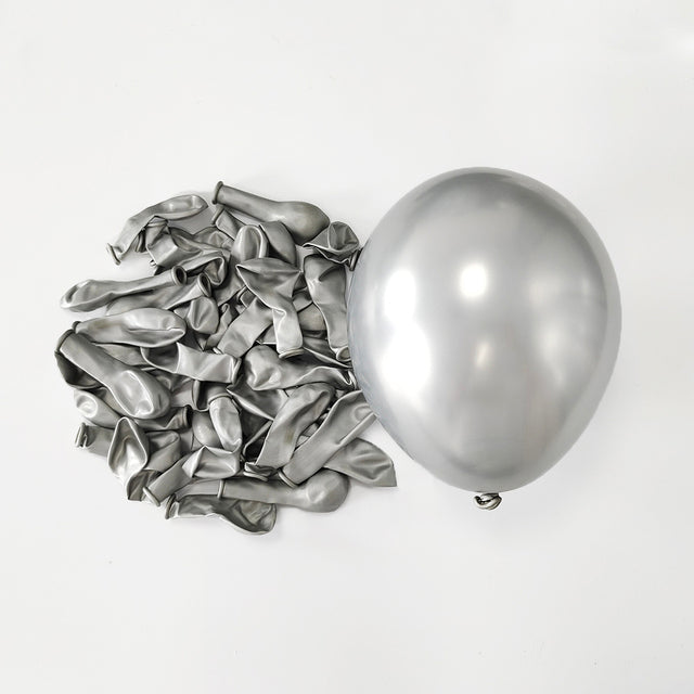 10/12inch Pearl Latex Silver Balloon