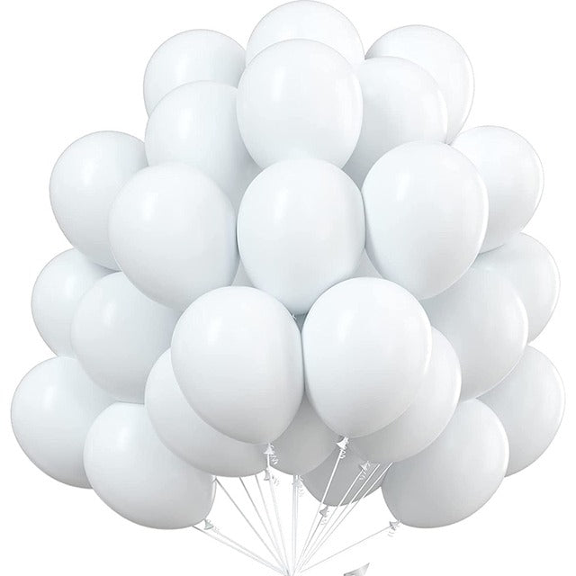 10/12inch Pearl Latex White Balloon