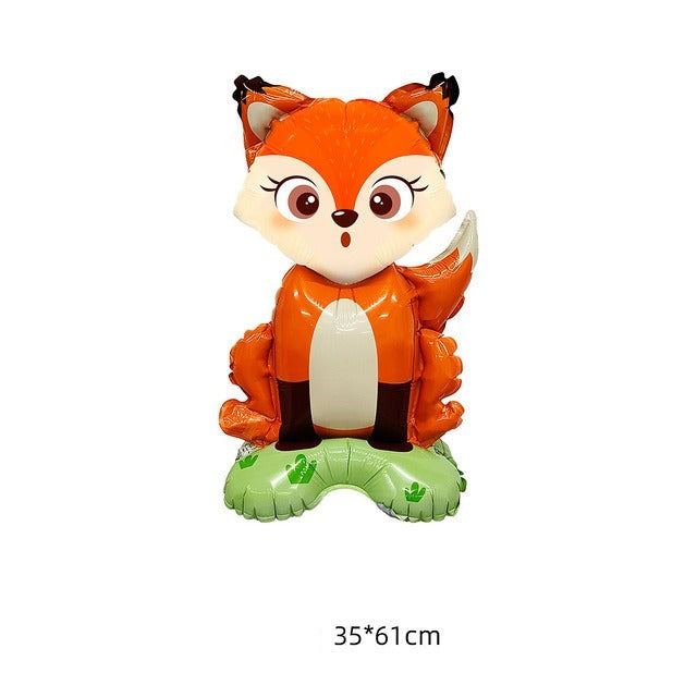 4D Standing Rabbit Fox Balloons