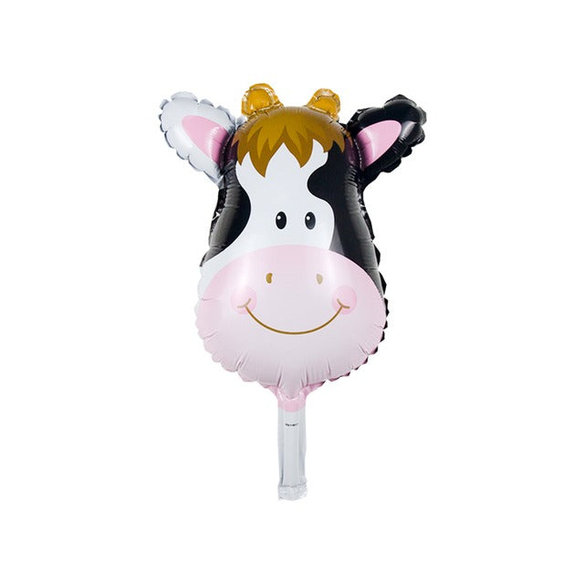 Mini Cute Cow Head Balloon