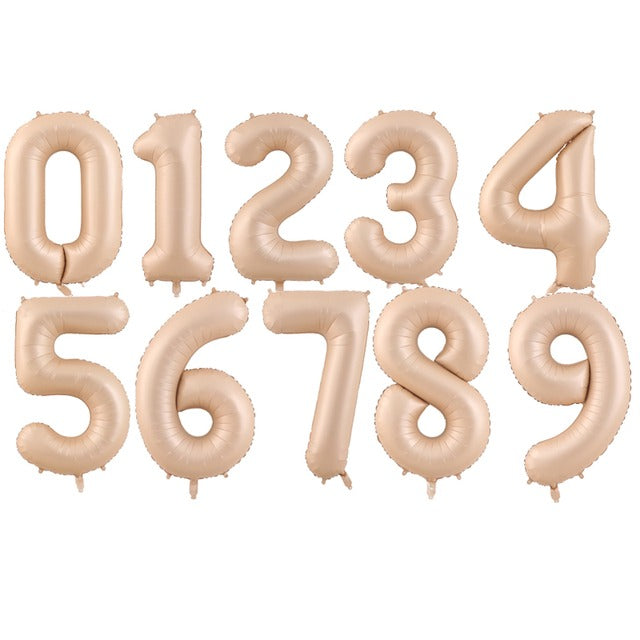 Number Theme Foil Helium Crown Balloons